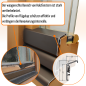 Preview: Flügelabdeckprofil SL für Holzfenster