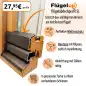 Preview: Flügelabdeckprofil SL für Holzfenster