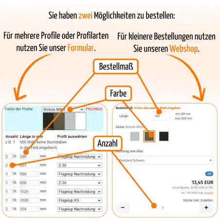 Z-30 Profil - Fixmaße