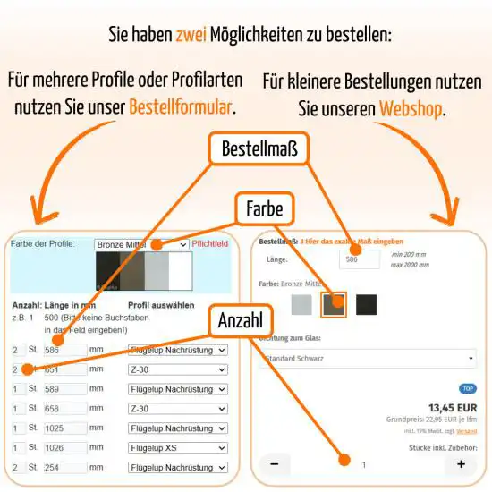 So können Sie bei uns bestellen