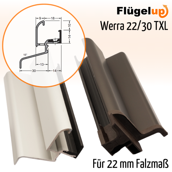 Regenschiene Werra 22/30 TXL