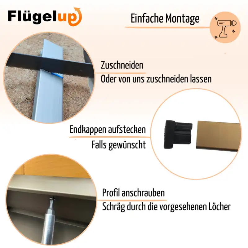 Montage des Wetterschenkels