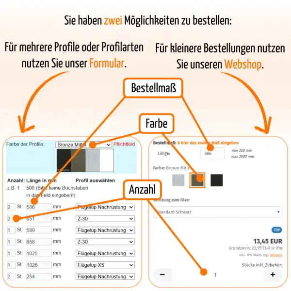 Z-30 Profil - Fixmaße